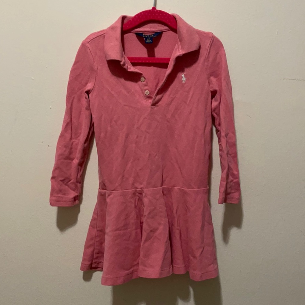 Ralph Lauren long sleeve mesh polo dress